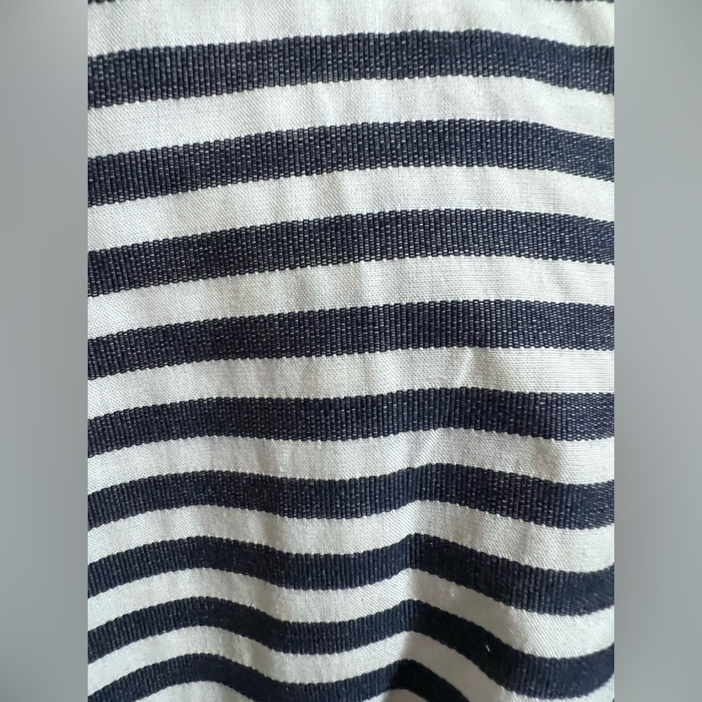 EUC Kate Spade 100% Cotton Blue and White Striped Sleeveless Dress W Tie… - Picture 3 of 6